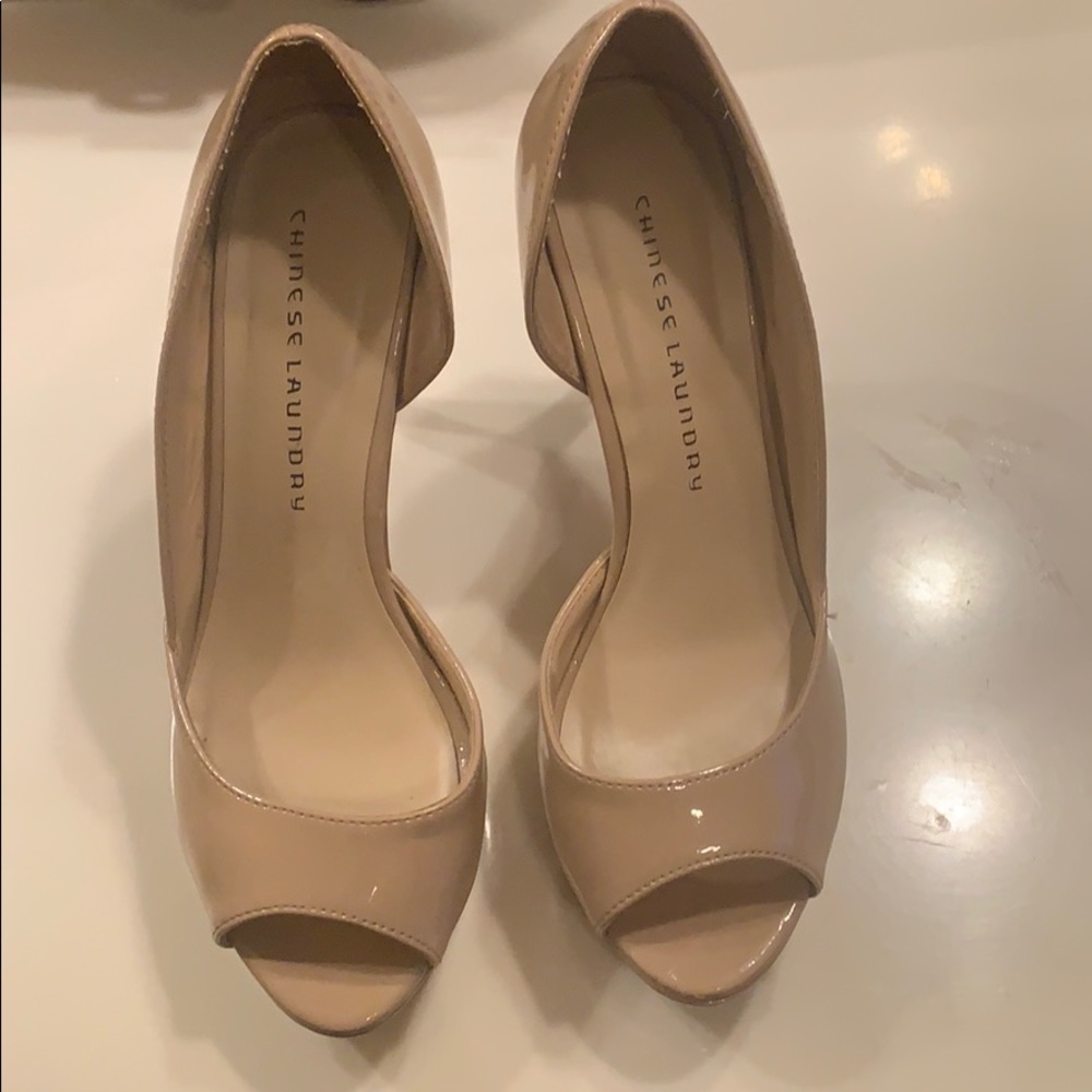 Beige Chinese Laundry Pumps
